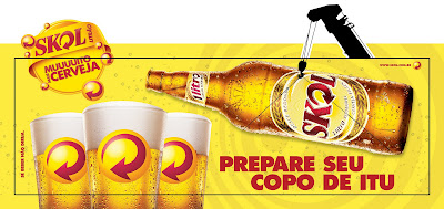 Portfólio: Busdoor e outdoors lançamento Skol Litrão em Itu.