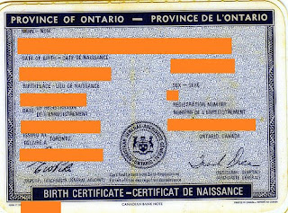 Birth Certificate Canada