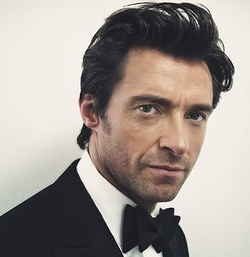 Here are the photos with Hugh Jackman latest men medium hairdos 2010: