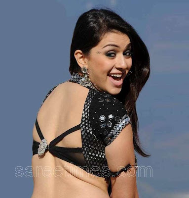 back designs for saree blouses. Hansika in Designer Saree blouse design for ack