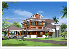 Unique House Designs on Unique Beautiful Home Exterior Design   Kerala Home Design