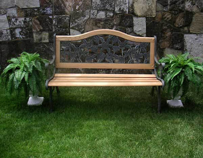 Wooden garden bench - Kerala home design and floor plans