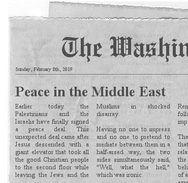 It's not plausible because there won't be newspapers in ten years Washington Post