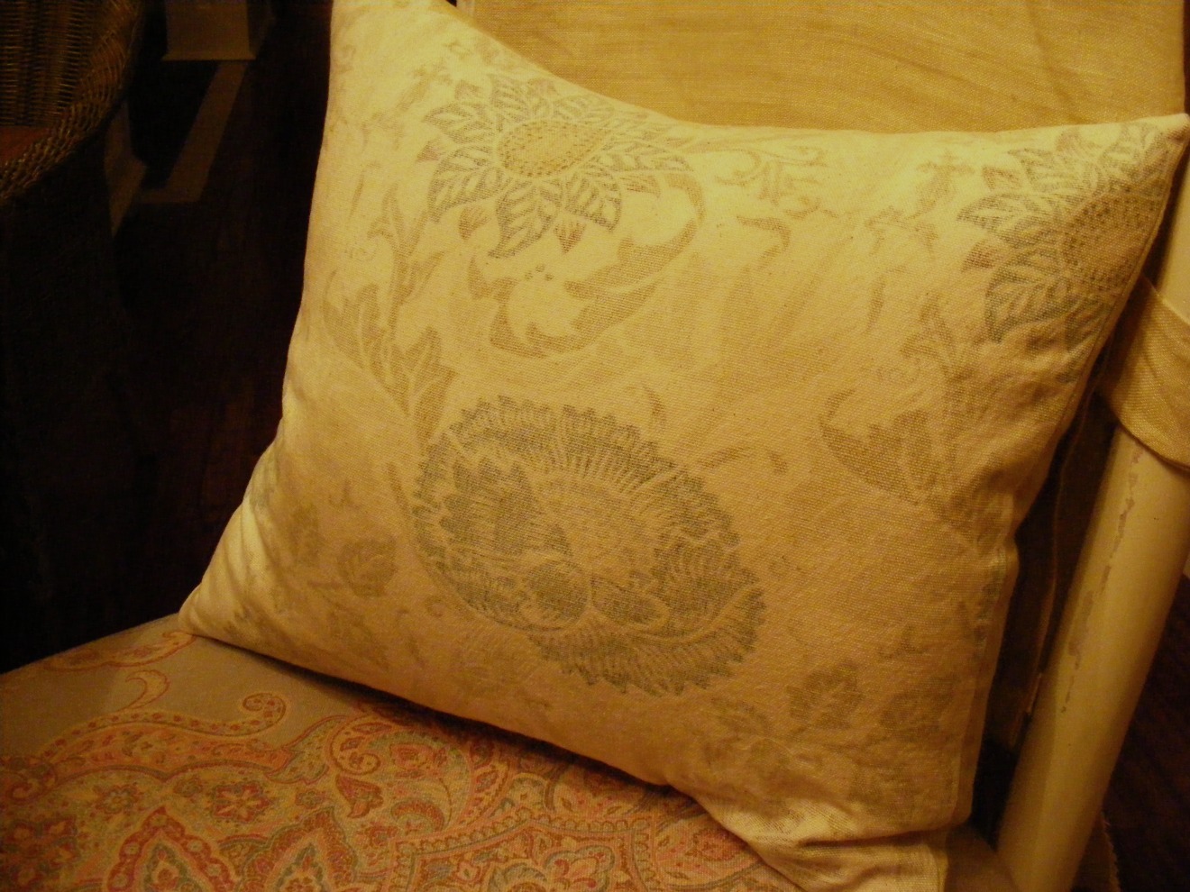 White Wood Simple washable pillow covers