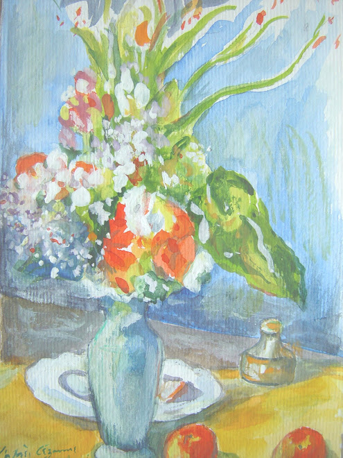 Le vase bleu, d'après Cézanne