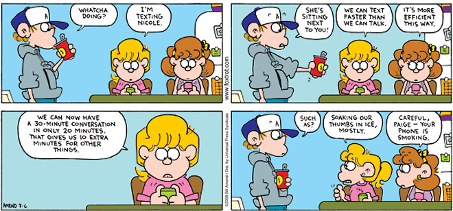 Texting While Eating