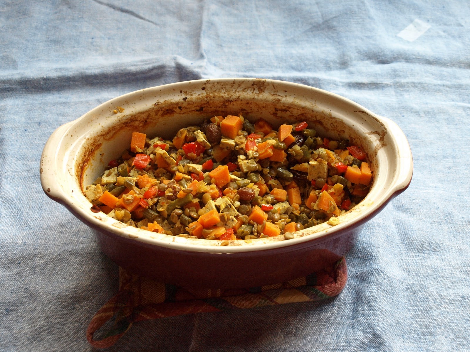 Veggie Mama's Kitchen Sweet Potato and Lentil Bake