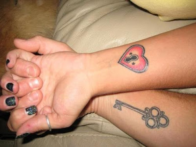 Key Tattoos Designs for Sexy Girls lock and key tattoo ideas for couple