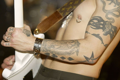 tattoo designs for men, celebrity temporary tattoos, Dave Navarro tattoo