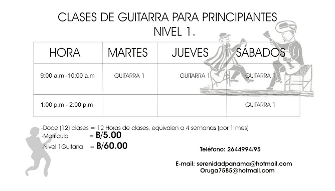 Horario Cuitarra 1
