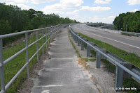 Heading west on the Biker/Hiker lane, approaching the bridge from the east.