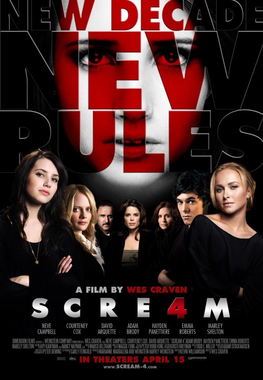 Scream 4 stars an ensemble cast of David Arquette Neve Campbell The Craft 