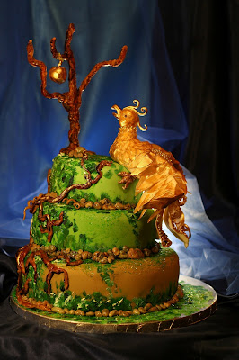 I made the bird, the cake