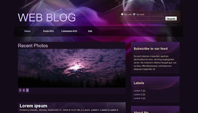 Web Blog Blogger Template