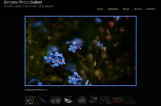 Simplex Photo Gallery Blogger Template