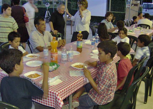 Sabato 9 agosto 2008, festa alla Coop sociale Bertani coi bambini Saharawi