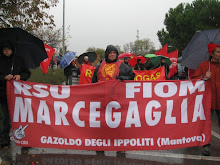 CURNO BERGAMO, sciopero generale FIOM