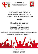 GIORGIO CREMASCHI a Mantova, 20/1/11 ore 20.30 Aula Magna Isabella D'Este Via G. Romano, 13