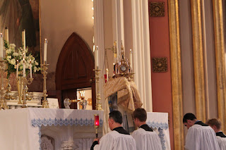 Benediction of the Blessed Sacrament.