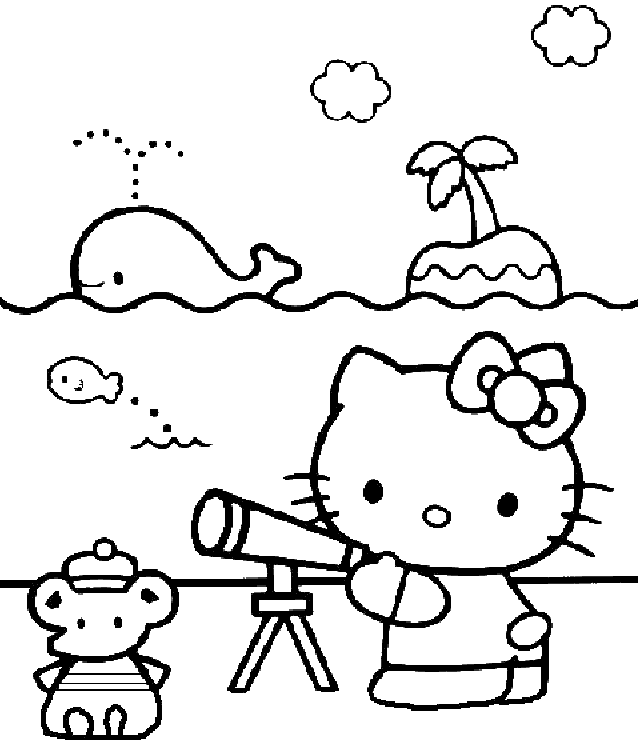 hello kitty para colorear hello kitty para colorear