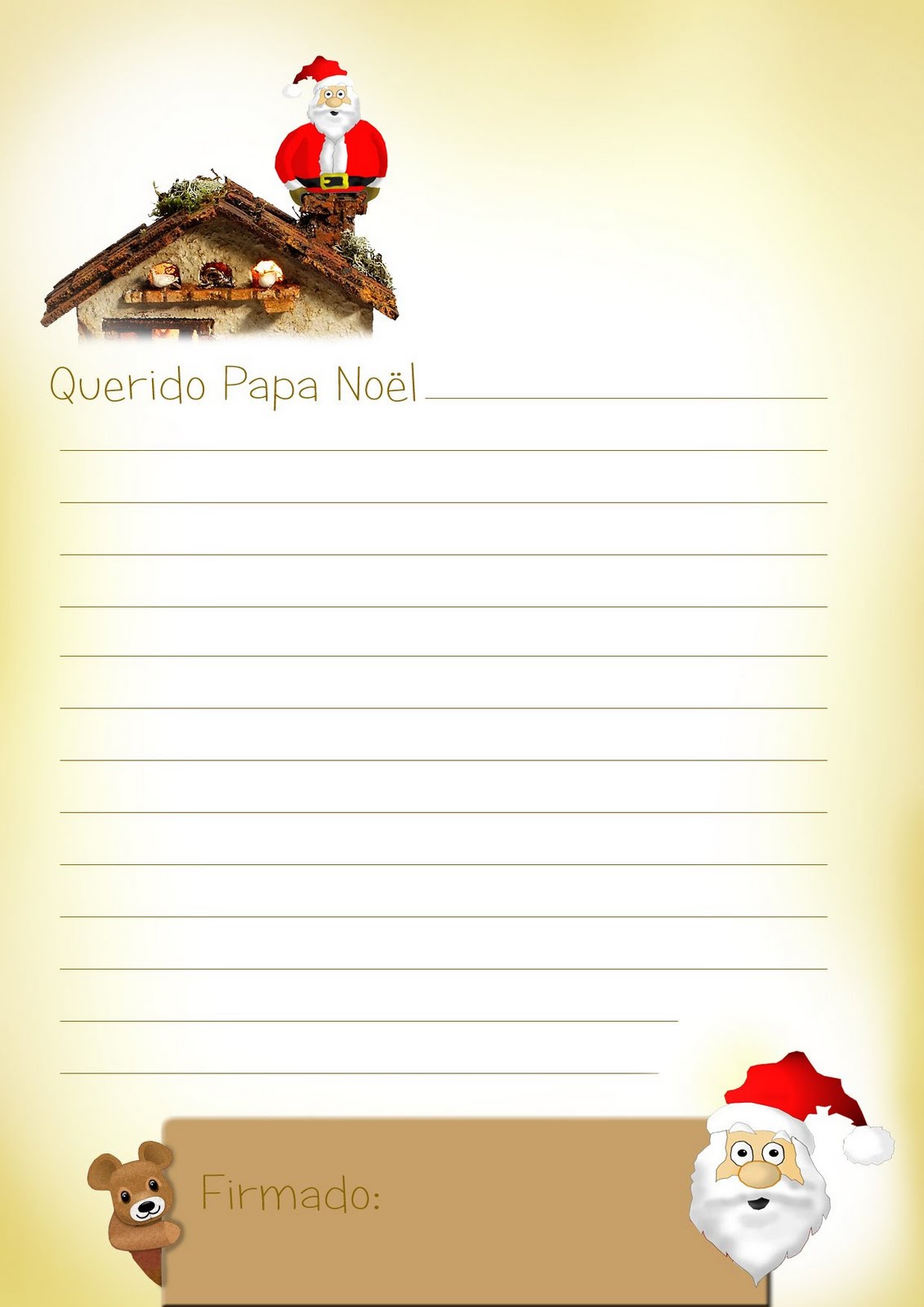 Cosas Para Ninos Cartas A Papa Noel Navidenas Para Descargar Gratis