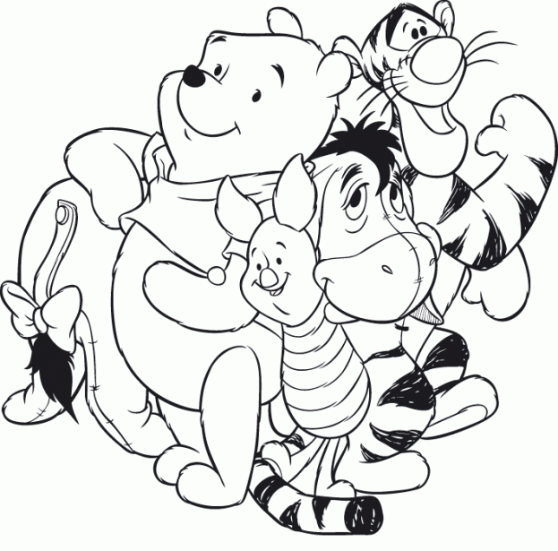 Dibujos animados para colorear el burrito de Winnie Pooh Imagui
