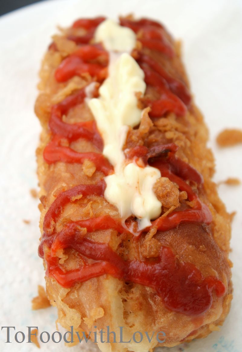 To Food with Love Tempura Dogs with a Bite