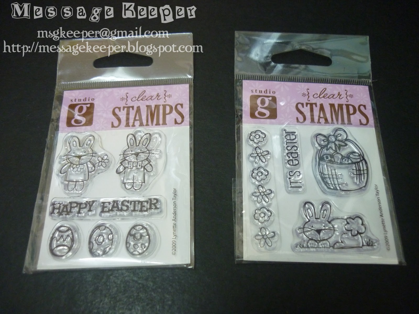 Message Keeper: New Addition Stamps - Studio G Stamp Sets