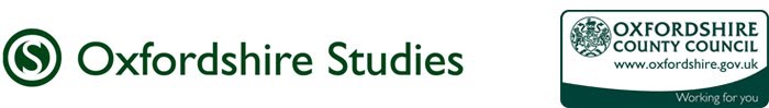 Oxfordshire Studies Blog