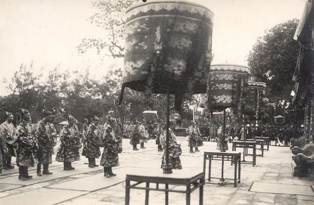 Bao Đai ceremony, second from the left