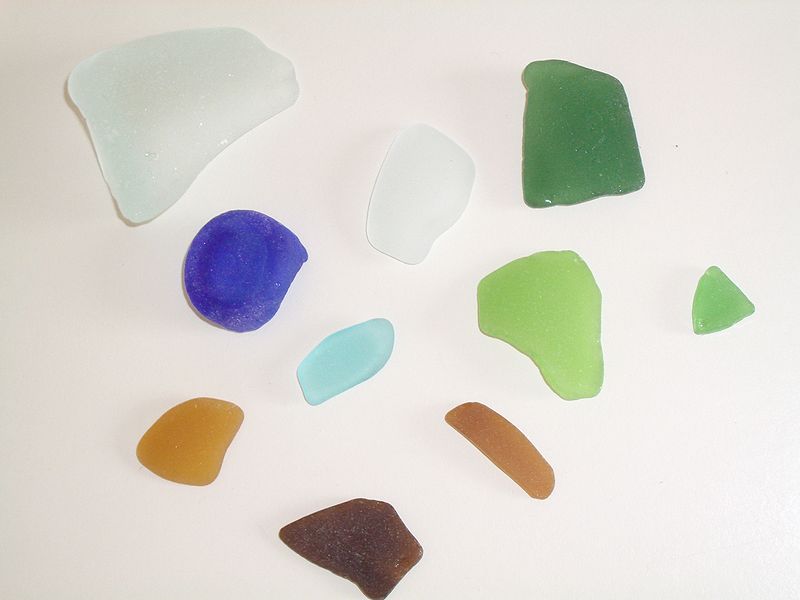 Blue Beach Glass