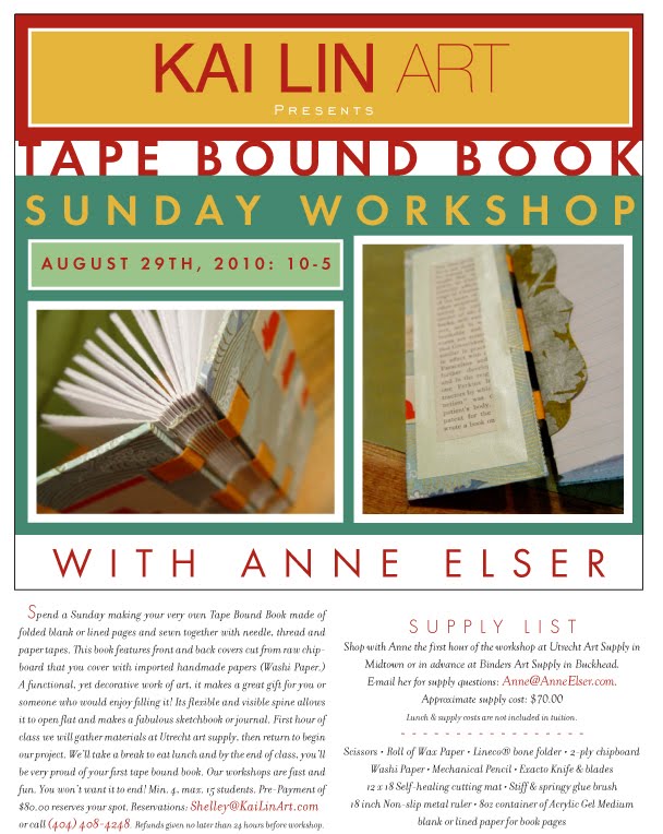 Anne Elser Tape Bound Book Sunday at Kai Lin Art