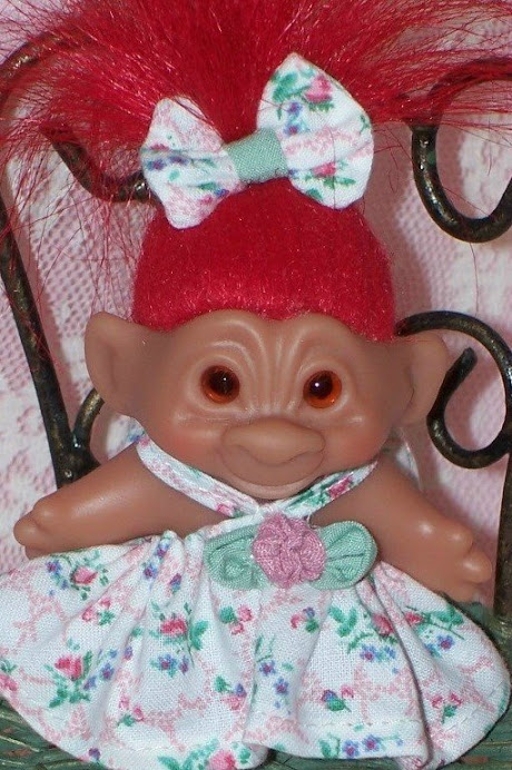 Rosebud Dress For 3" Troll Doll