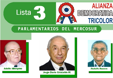 PARLAMENTARIOS DEL MERCOSUR (PARLASUR) - LISTA 3