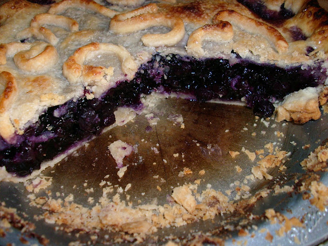 Why So Blue-berry Pie | www.girlichef.com