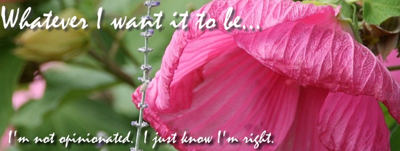 Whatever I want it to be...