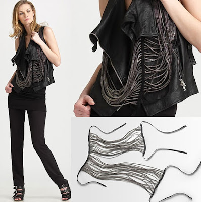 Girls Leather Vest