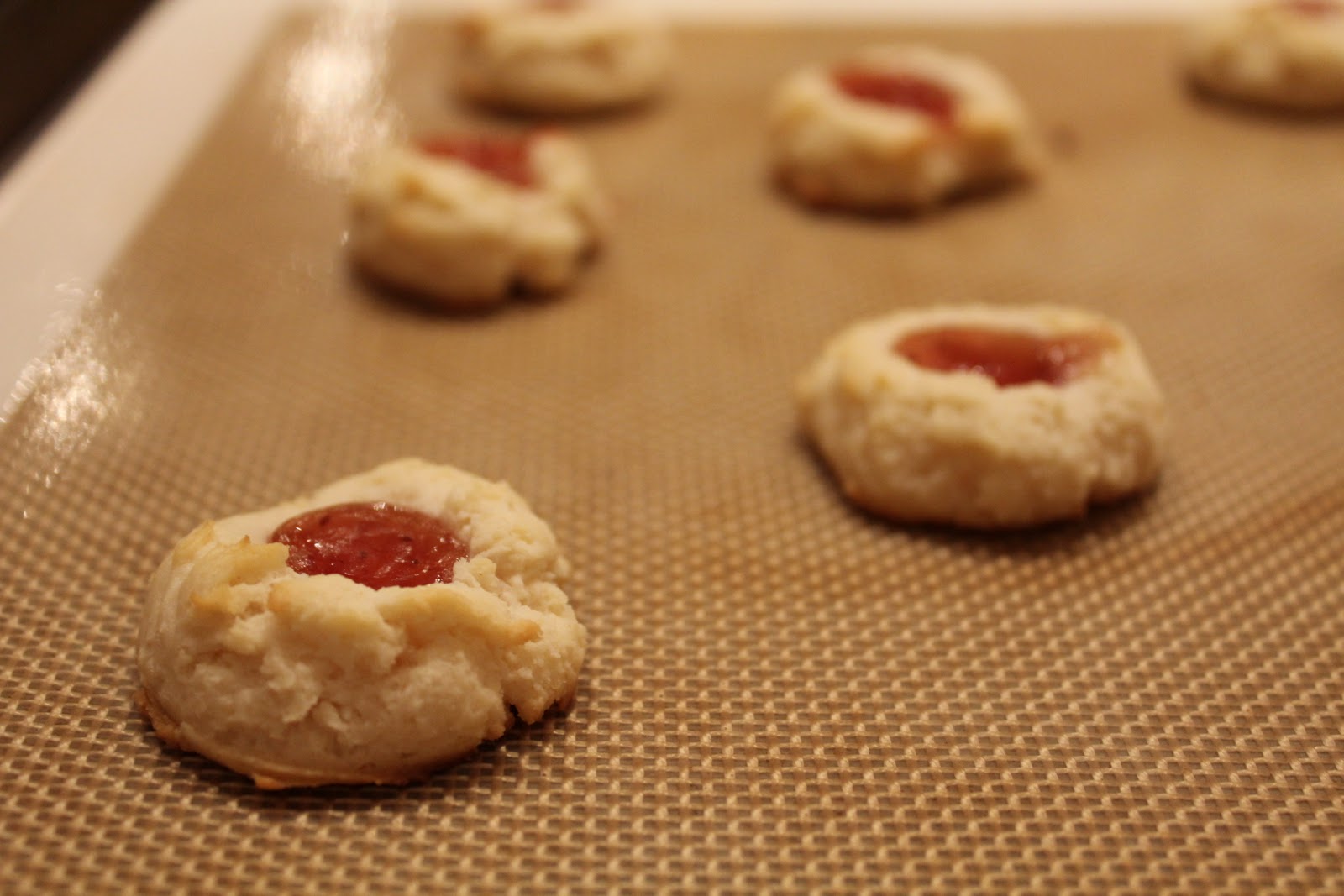 What's Up Cupcake? Sweet Treats Saturday Cream Cheese Thumbprint Cookies