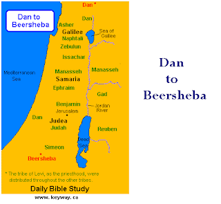 Dan To Beersheba Map Mark S. Adams: Use Your Allusion: From Dan To Beersheba & A Few Thoughts On  Pronouncing "Augustine"