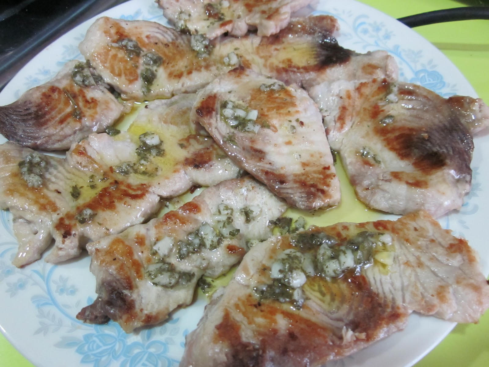 Así paso mis días.. Corvina a la plancha