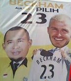 kampanye damai beckham - pemenang pemilu 2009