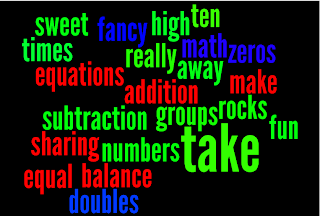 Great Grade 1's Math Wordle