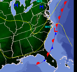 Thursday Morning Surface Map