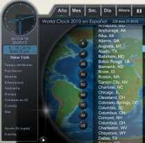 Reloj mundial online World Clock 2010