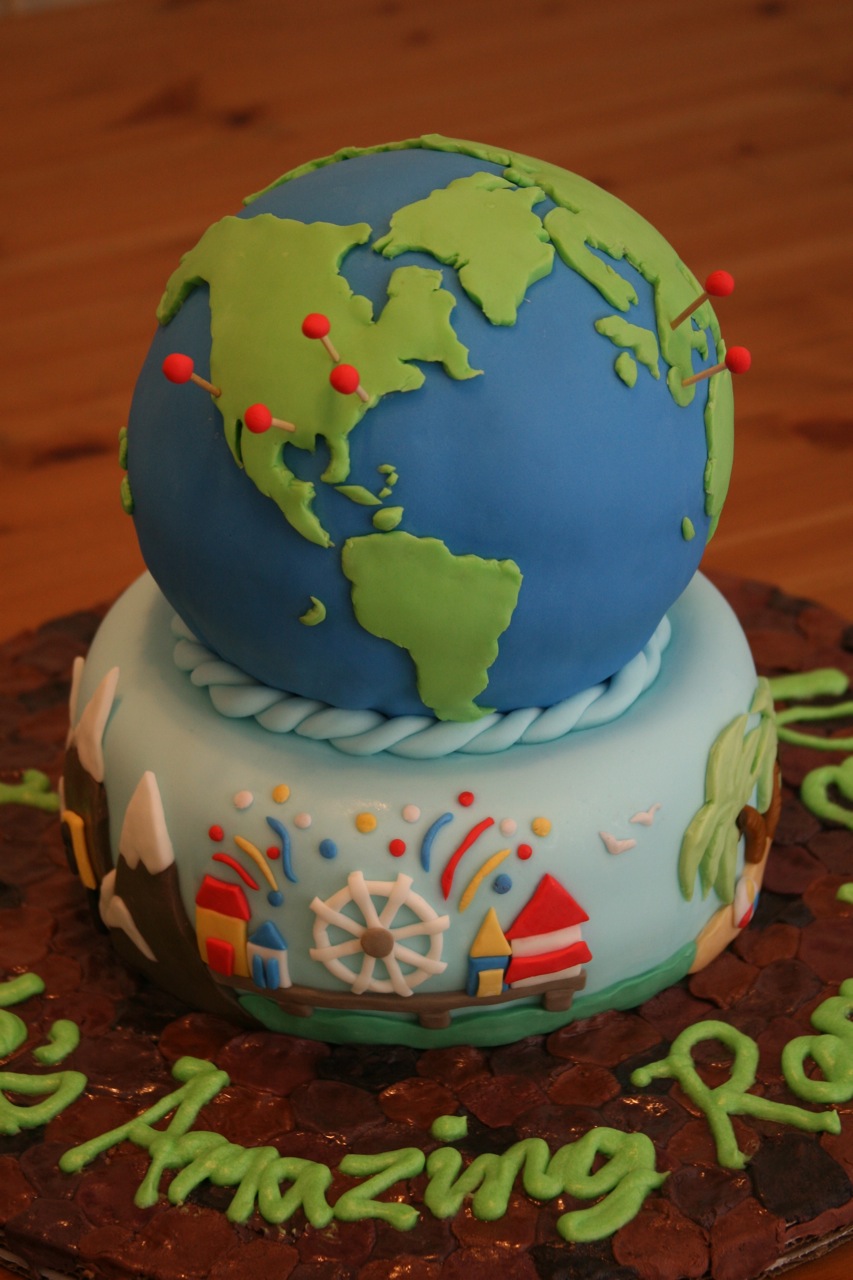 Toast and Shelly Globe Cake