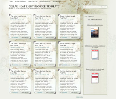 Cellar Heat Blogger template
