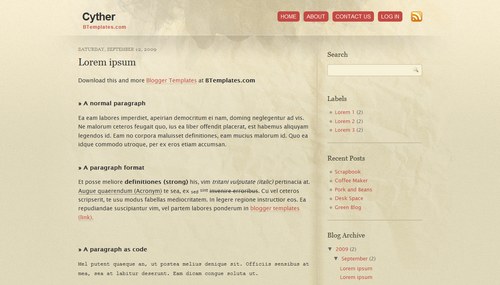 Kickass free blogger templates