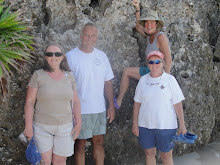 Doug and his girls on West Bay Beach