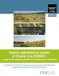 Projet ESSOR Campus d'Alfred-Université de Guelph - Publicité