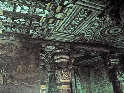 Ajanta ceiling painting